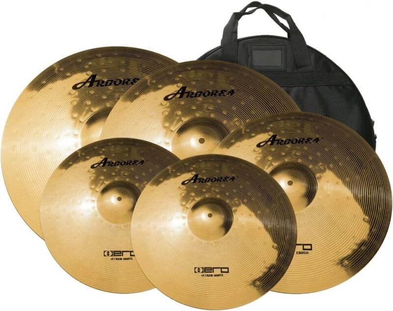 Cymbal Pack Alloy Cymbals Drum Cymbal Set 14"/16"/18"/20" Plus Free Cymbal