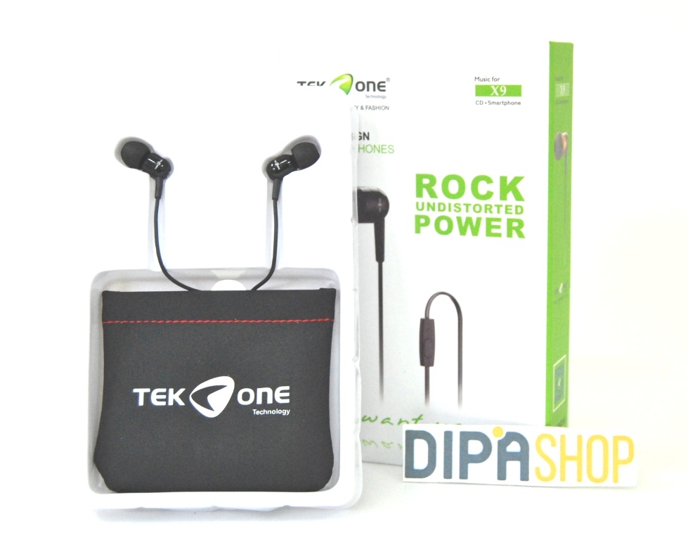 Cuffie Auricolari TeKone X9 Hd Hifi Per Smartphone Tablet Pc 3,5mm Nere hsb