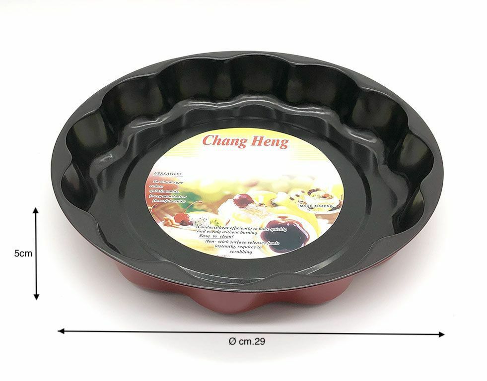 Stampo Teglia Tortiera Per Dolce Torta Antiaderente Rotondo 29cm 18620 hmj