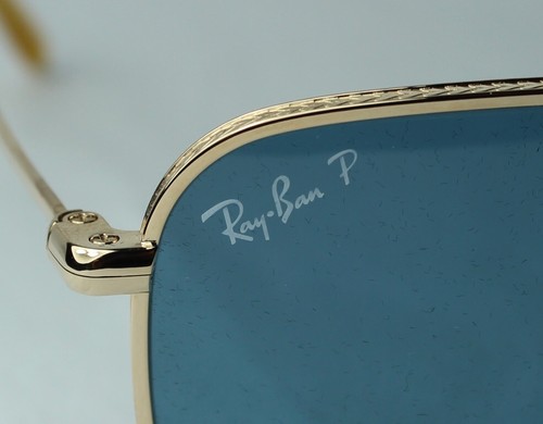 Pre-owned Ray Ban Ray-ban Sunglasses Titanium Rb 8062 9205/s2 Polarized - Chromance In Blue