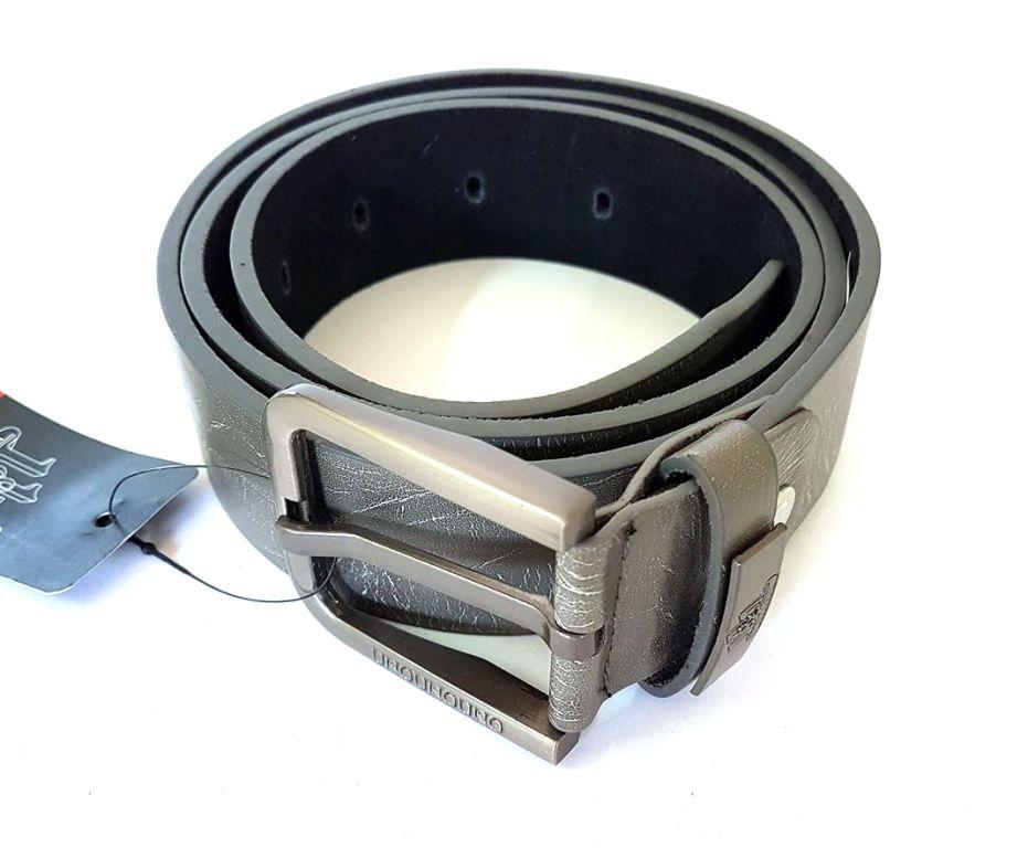 Cinta Cintura Uomo Pelle Grigia ND-05 Elegante Glamour Fashion Moda hac