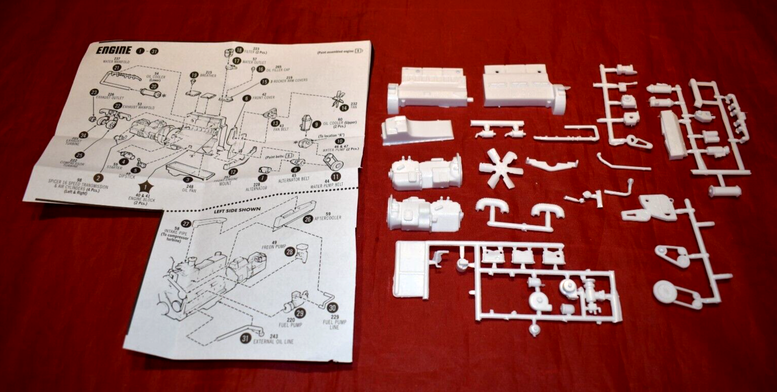 リム AMT Kenworth Alaskan Hauler Turbo Diesel Engine 1/25 | eBay