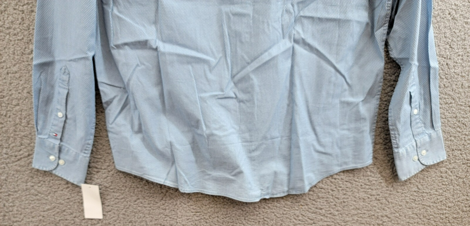 Tommy Hilfiger Regular-Fit Untucked Length Dress Shirt Men's L 16-16.5 32-33 - Picture 16 of 18