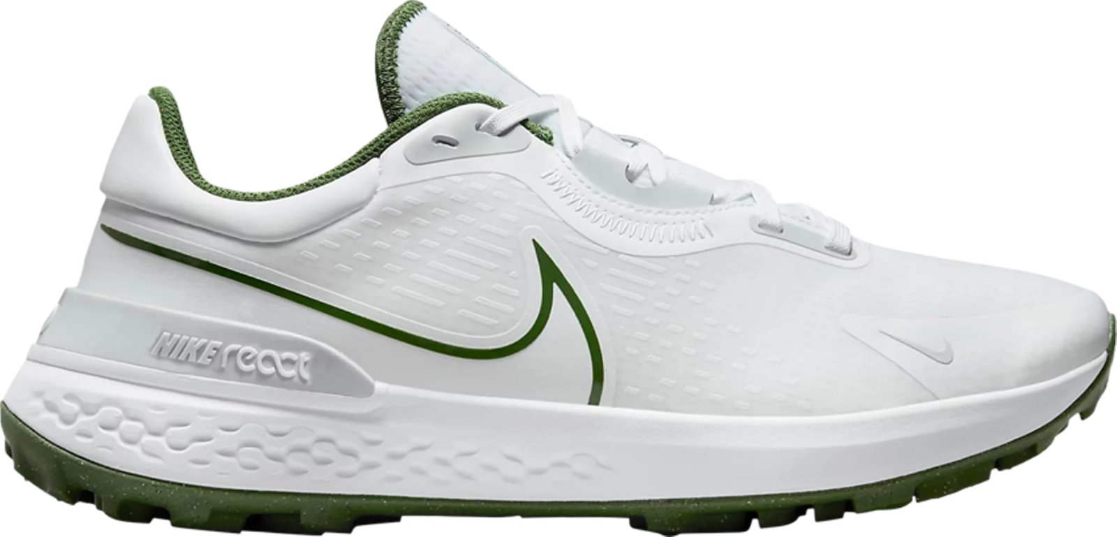 

Кроссовки для гольфа Nike Infinity Pro 2 White Treeline Green Platinum DJ5593-102 Men s 9, Белый, Nike Infinity