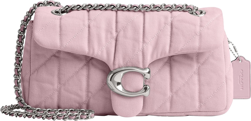 COACH Quilted Colored Dye Denim Tabby Shoulder Bag 26