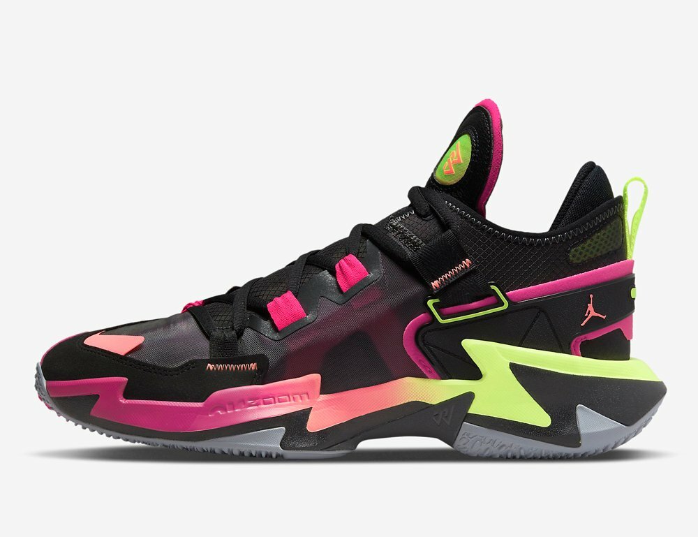 

Мужские кроссовки Nike Air JordanWhy Not .5 Raging Grace Black Pink Mango DO8965-002 размер 12, Multicolor, Air Jordan Why Not .5