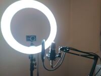 Home Office Equipment - Ringlight Microphone Tripod Accessories Zoom/TikTok/Youtube/Streaming/Twitch