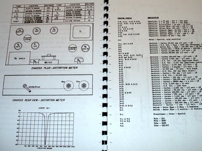 Manual for B&W Model 400 Distortion Meter Barker & Williamson Instruction Book