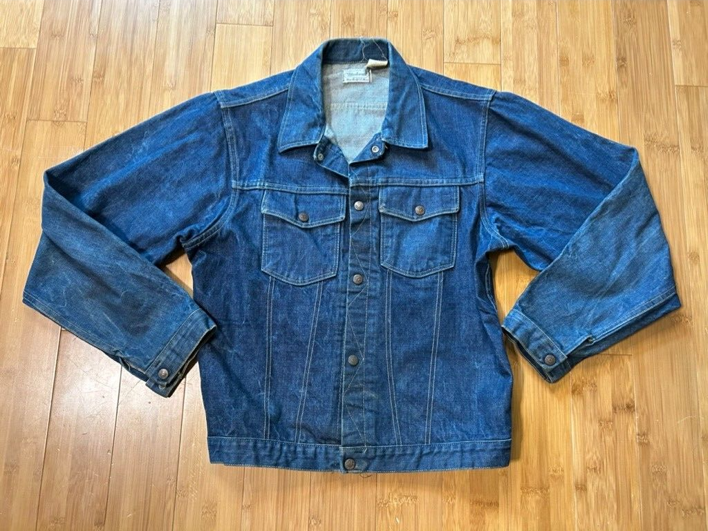 70sオリジナルMadewellブランケットデニムチョアジャケットUSA製46 70sオリジナルMadewellブランケットデニムチョアジャケットUSA製