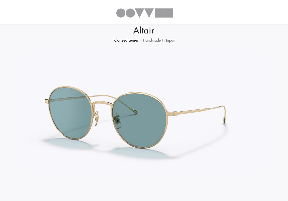 Pre-owned Oliver Peoples Altair 50mm Sun Ov1306st In Teal Polar Msrp$669