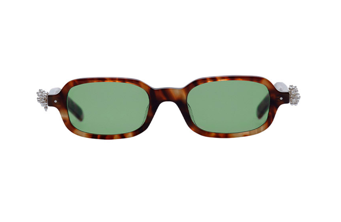 Pre-owned Mardi Mercredi Square Sunglasses M.o-002_tortoise + Ribbon Charm