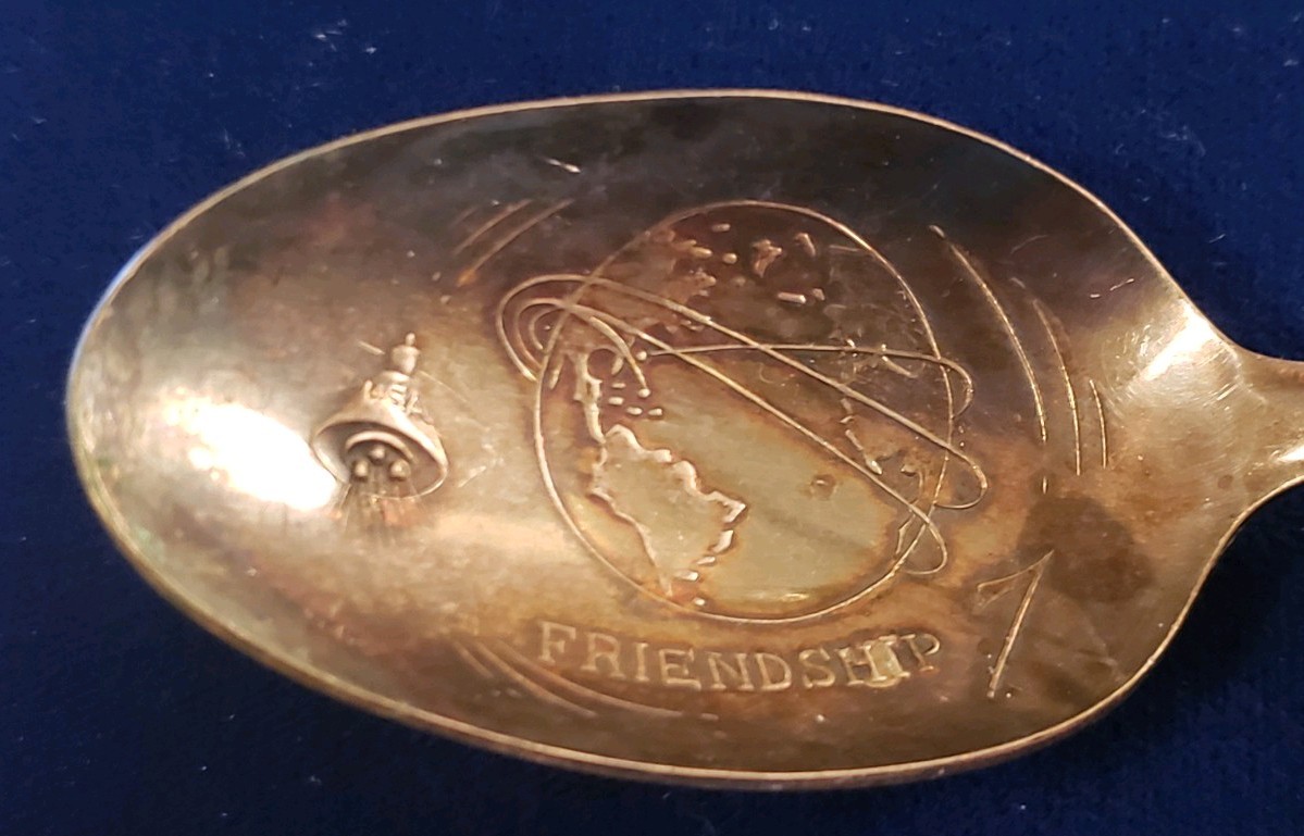 Vintage Wm Rogers John F. Kennedy Friendship 7 Presidential Souvenir Spoon