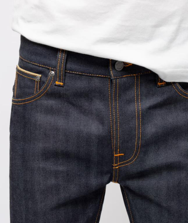 Pre-owned Nudie Jeans Man Thin Finn Dry Selvage Comfort 12.5 oz 111868