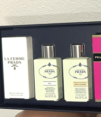 Prada Perfume Collection 3 PC Set For Women Iris La Femme