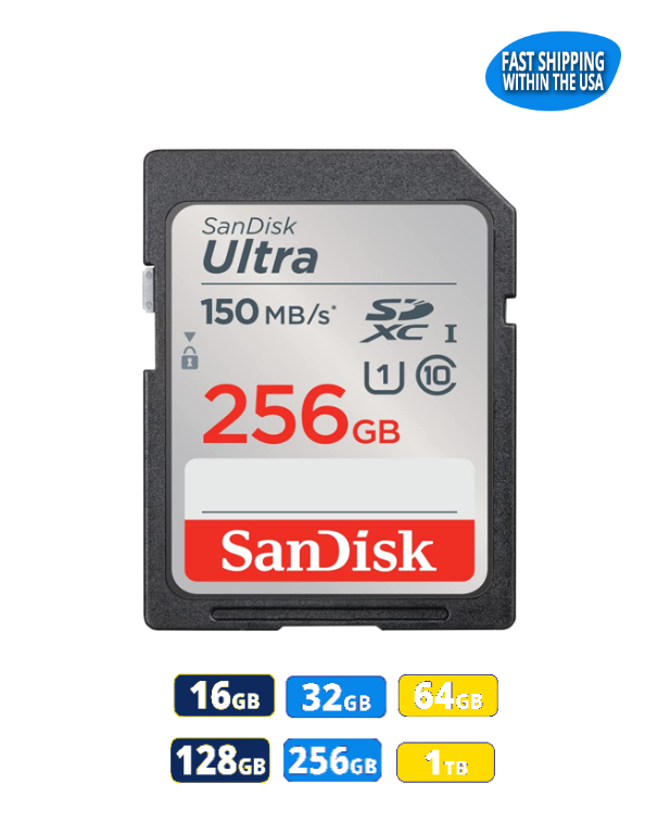 Sandisk Ultra SD Memory Card for Canon Mirrorless Camera EOS M6 M5 M50