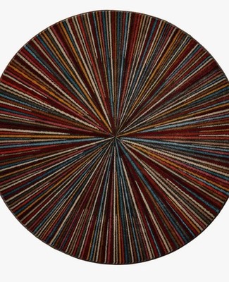 Teppich bunt  200 cm HEINE Teppich mit Strahlenmuster rund Gr. 9 - P825