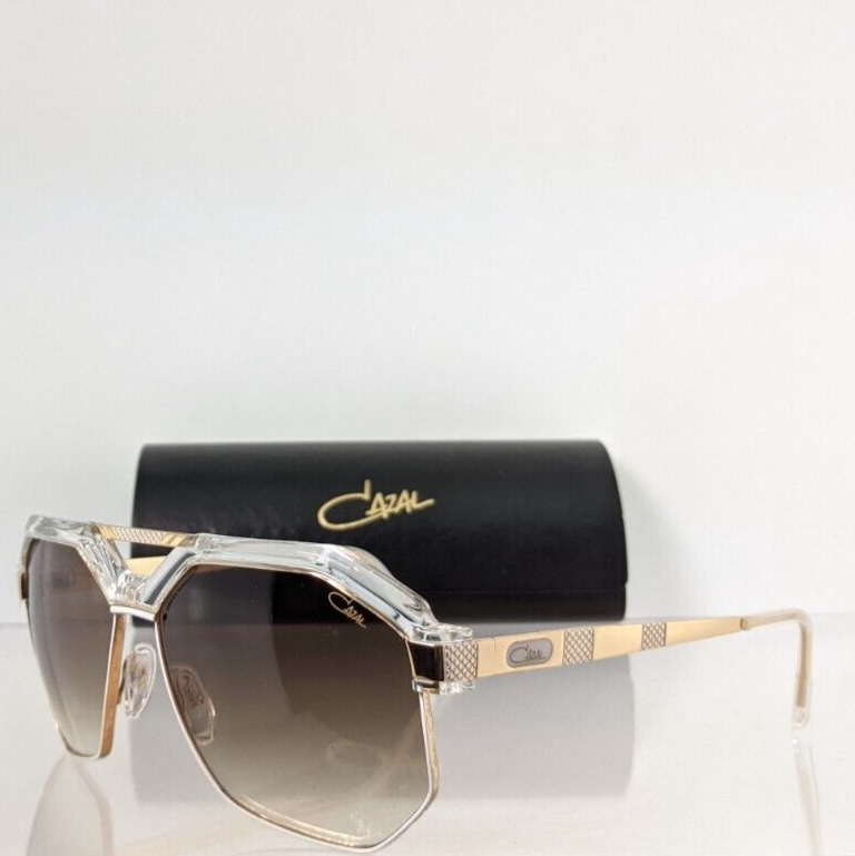 Pre-owned Cazal Brand Authentic  Sunglasses Mod. 9092 Col. 004 Gold 62mm 9092 Frame In Brown