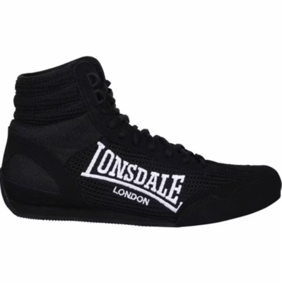 Lonsdale Contender Junior Boxing Boots Black UK 6.5 US 7Y REFSSS394