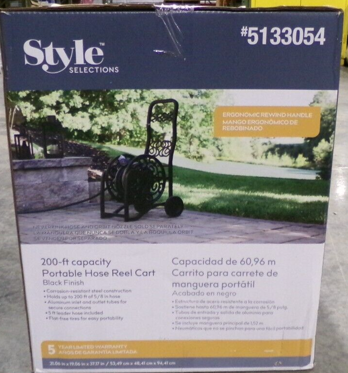 Style Selections 200 ft Portable Hose Reel 5133054