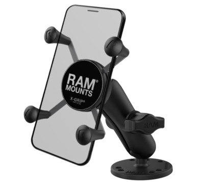 RAM-B-138-UN7U RAM Mounts Small X-Grip  Phone Mount with Drill-Down Base