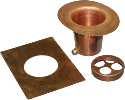 Pure Copper Rain Chain Gutter Adapter Kit Durable Installation Set 3 Piece