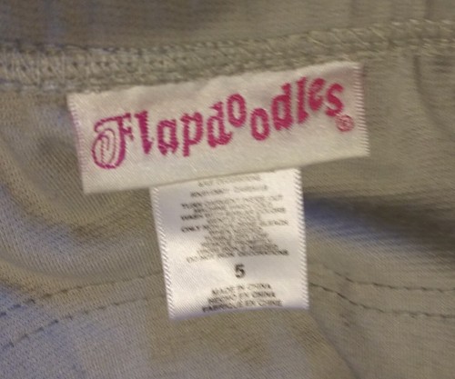 Girls Flapdoodles Size 5, Silver Fringe Skirt