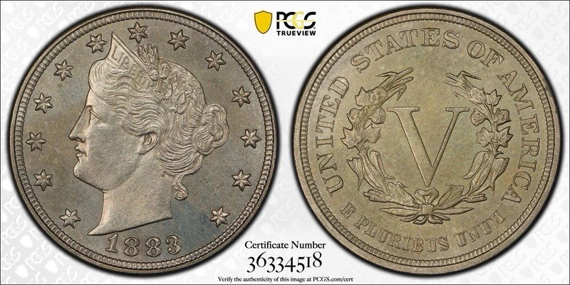 1883 No Cents Liberty Nickel PCGS MS63 RPD FS 1302