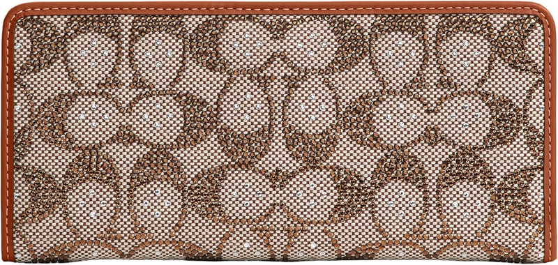 COACH Crystal Signature Jacquard Essential Slim Wallet