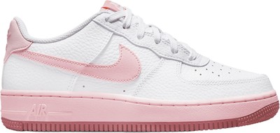 Детские кроссовки Nike Air Force 1 бело-розовые из пеноматериала (CT3839 107)