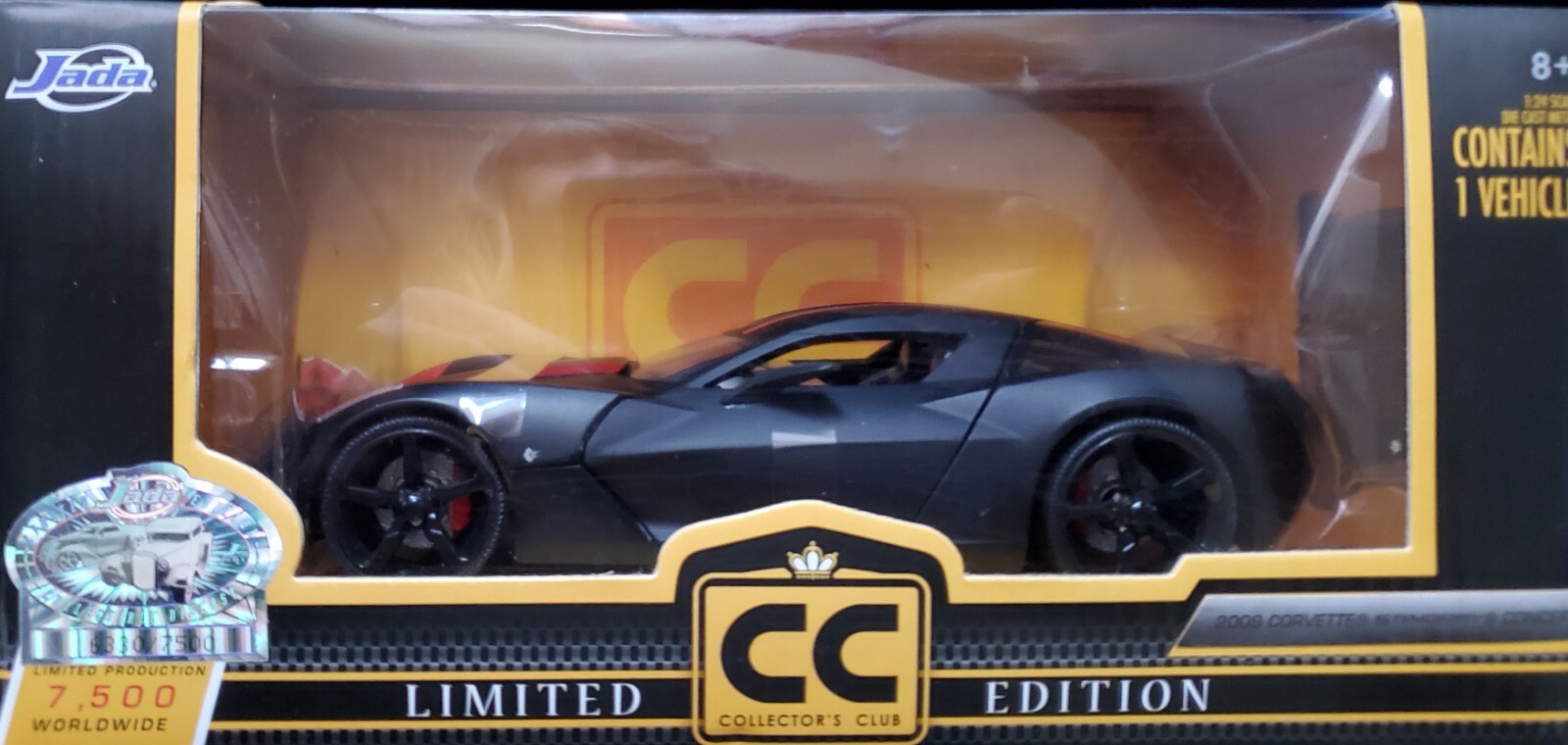 ミニカー 1:24 2009 CORVETTE STINGRAY CONCEPT Amazon.com: JADA TOYS 1:24 BTM - '09 Corvette Stingray