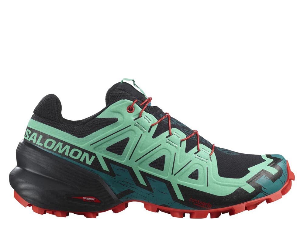 

Женские черно-зеленые кроссовки Salomon Speedcross 6 L47116100, Multicolor, Salomon Speedcross 6