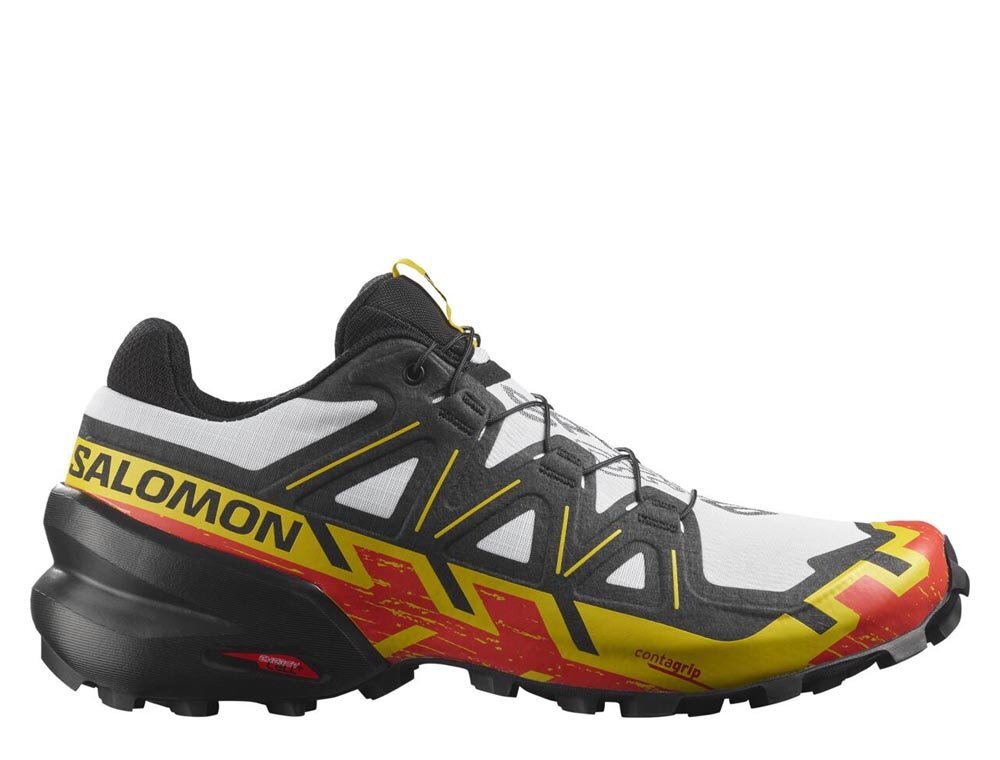 

Мужские бело-черные кроссовки Salomon Speedcross 6 L41737800, Multicolor, Salomon Speedcross 6