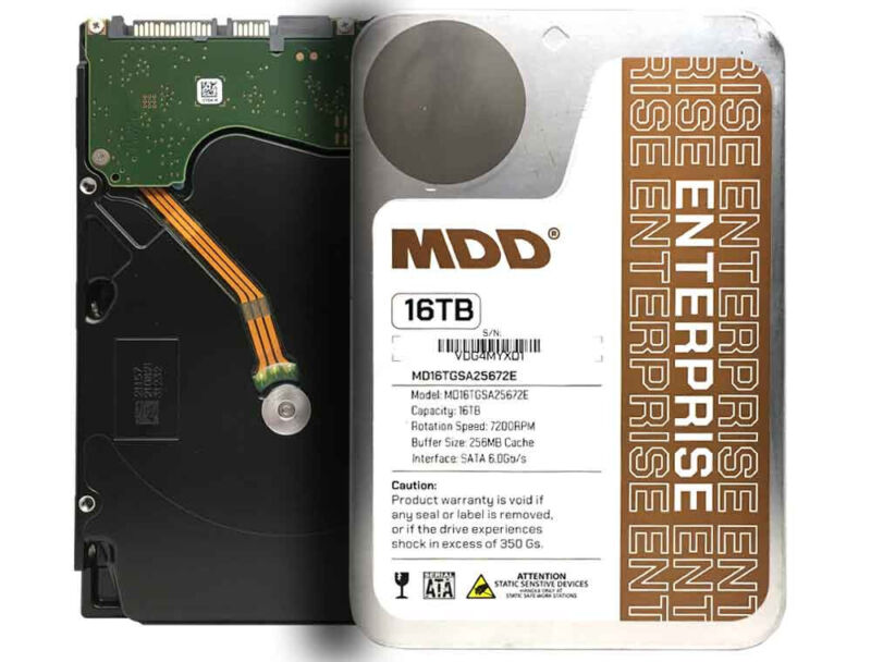 Mdd 16tb 7200rpm 256mb Cache Sata 6.0gb/s 3.5" Internal Enterprise Hard Drive