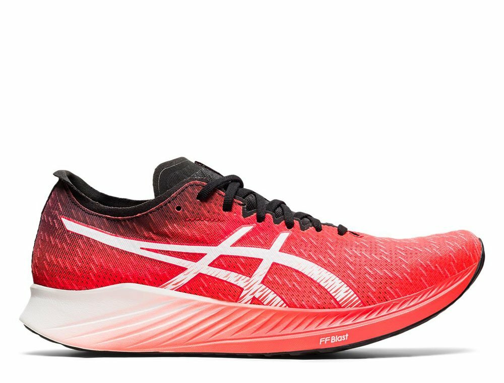 Мужские беговые кроссовки ASICS Magic Speed Carbon красно-белые