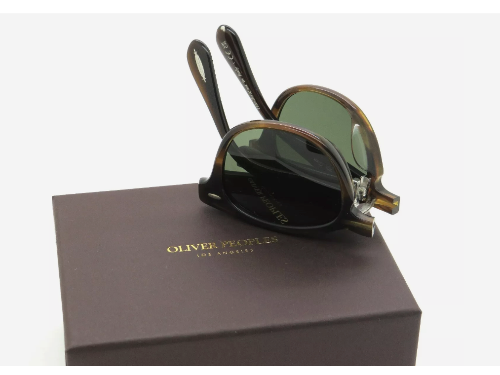 Pre-owned Oliver Peoples Sheldrake 1950 Folding Sun In Bark/ G-15 Msrp$646 Downey Jr. Fav