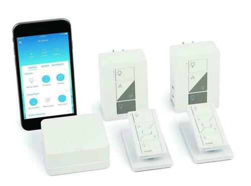 Lutron Caseta Wireless Smart Lightning 2 Lamp Dimmers & 2 Pico Remotes Alexa