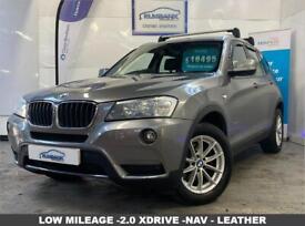 image for 2013 63 BMW X3 2.0 XDRIVE20D SE 5D 181 BHP DIESEL-VERY LOW MILEAGE-4 WHEEL DRIVE