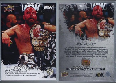 2022 Upper Deck AEW Match Dated Moments Forbidden Door Jon Moxley #16