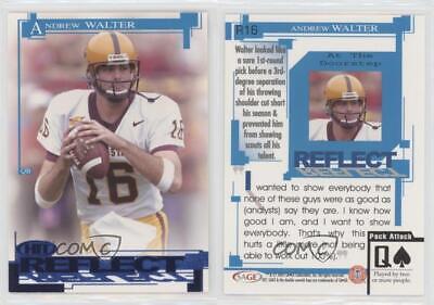 2005 SAGE Hit Reflect Blue Andrew Walter #R16 Rookie RC