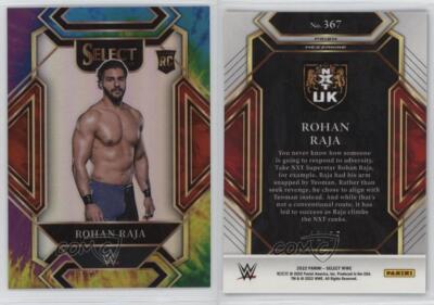 2022 Panini Select WWE Mezzanine Tie-Dye Prizm /25 Rohan Raja #367 Rookie RC