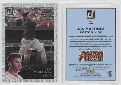 2019 Panini Donruss Action All-Stars Vector JD Martinez #AA14