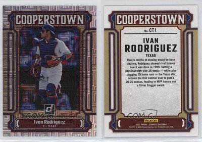2023 Panini Donruss Cooperstown Vector Ivan Rodriguez #CT1 HOF
