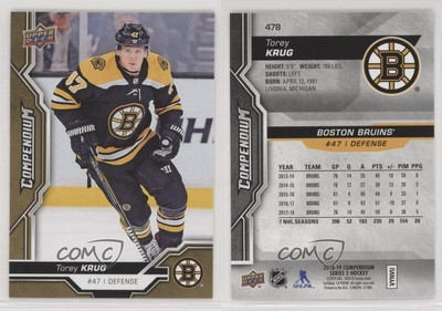 2018-19 Upper Deck Compendium Gold Torey Krug #478
