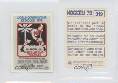 1979 Panini Hockey '79 Stickers World Championship Ice Hockey 1978 #319