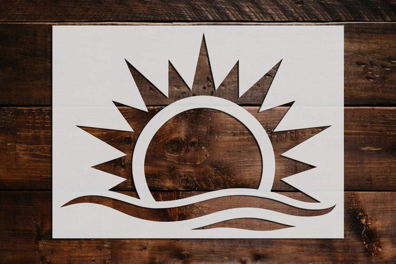 DIY Sun Stencil - Reusable Craft & Painting for Home