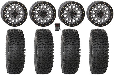 System 3 SB-6 15'' Wheels Gunmetal (4+3) 32'' RC500S Sticky Tires Can-Am Defender