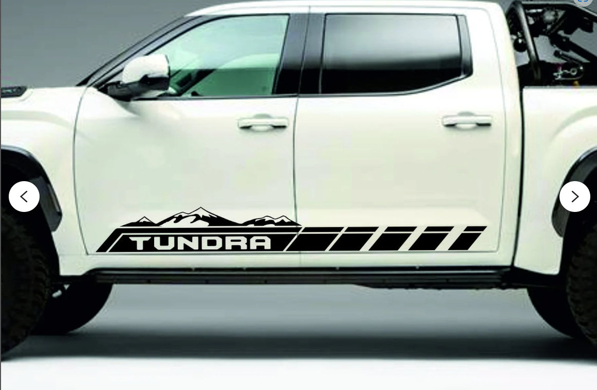 Fits Toyota Tundra Side Bed Graphics Rear Decals Both Sides Stickers