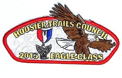 Hoosier Trails Council IN 2015 Eagle Class CSP RED Bdr
