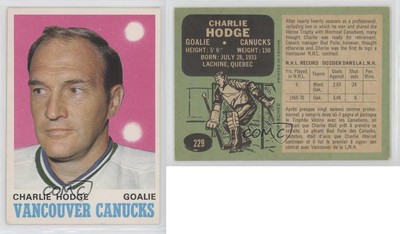 1970-71 O-Pee-Chee Charlie Hodge #229