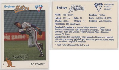 1989-90 Futera Sydney Metros Tad Powers